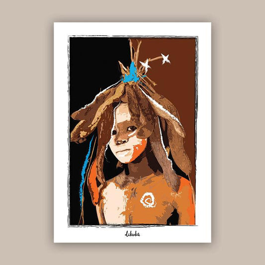 Amadi Suri Boy Omo Valley - Original Art Print | Poster | Canvas