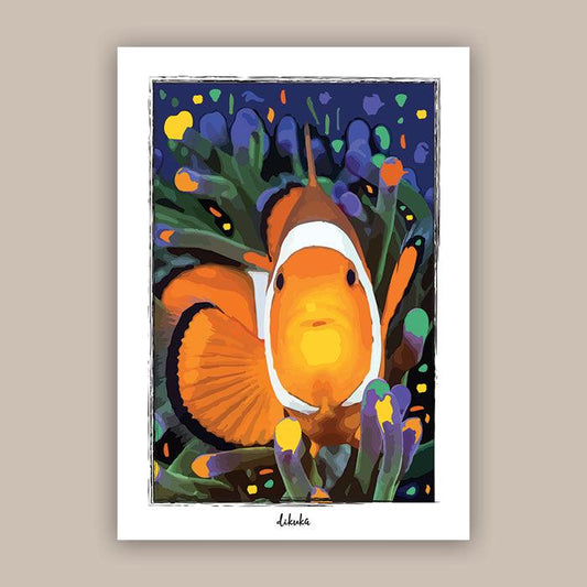 Anemonfish - Original Art Print | Poster | Canvas