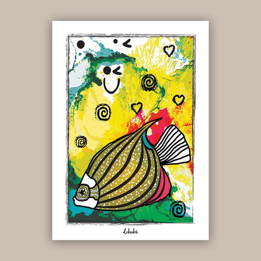 Angel Fish - Original Art Print | Poster | Canvas