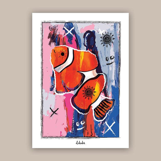Clown Fish - Original Art Print | Poster | Canvas