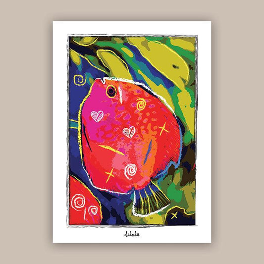 Discus Fish - Original Art Print | Poster | Canvas