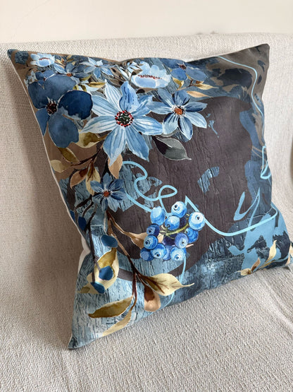 Çiçek 2 Kolleksiyonu Kırlent Kılıfı 43X43 cm Yastık Kılıfı