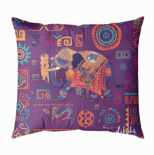 Hindistan Fili 2 43x43 Yastık Kılıfı