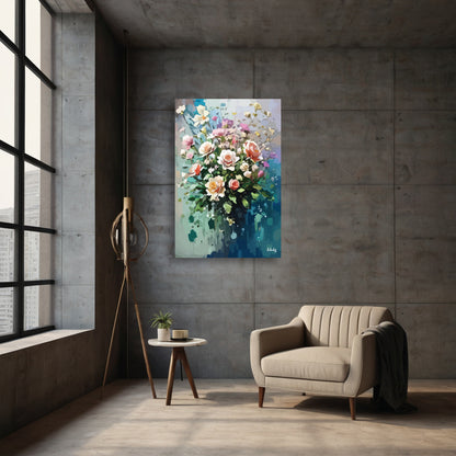 Çiçek Koleksiyonu 6 Modern Tuval Kanvas Tablo