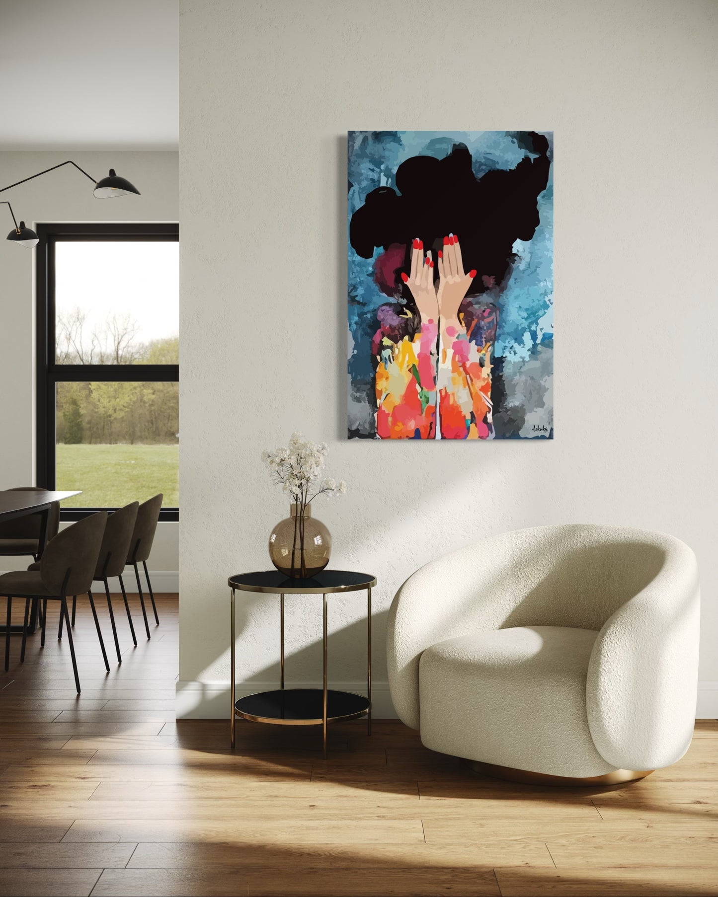 "Benlik" Tuval Üzerine Dijital Baskı Kanvas