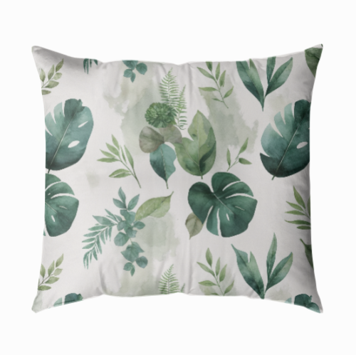 “Yağmurun Fırça İzi” – Amazon ve Japon Minimalizmi Temalı  43x43 Yastık Kılıfı