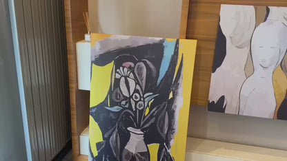 "Sarı Solgun" Tuval Üzerine Dijital Baskı Kanvas