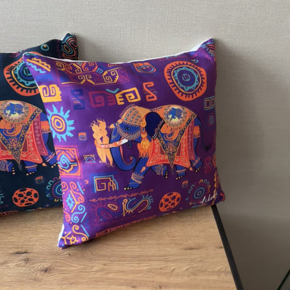 Hindistan Fili 3 43x43 Yastık Kılıfı